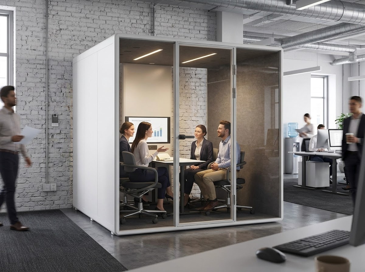 Izolacja akustyczna 30 dB MuteOffice w biurze